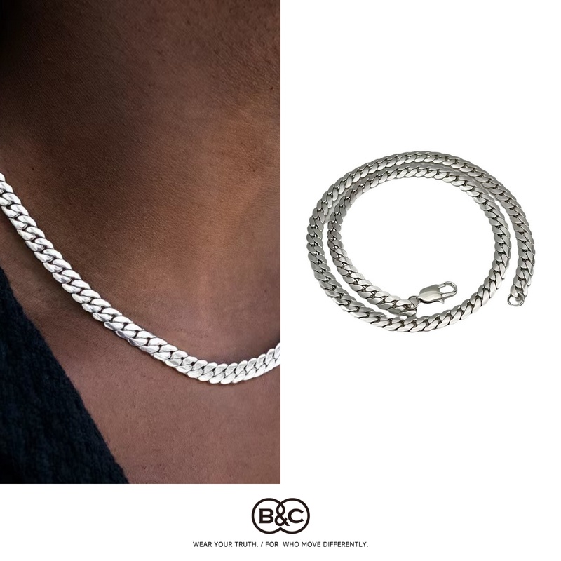 Hip Hop Chain Necklace - B&C Cuban Link Necklace for Men