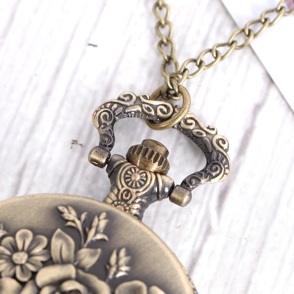 Unique Jewelry Watches - Vintage Floral Necklace Watch Pendant Creative