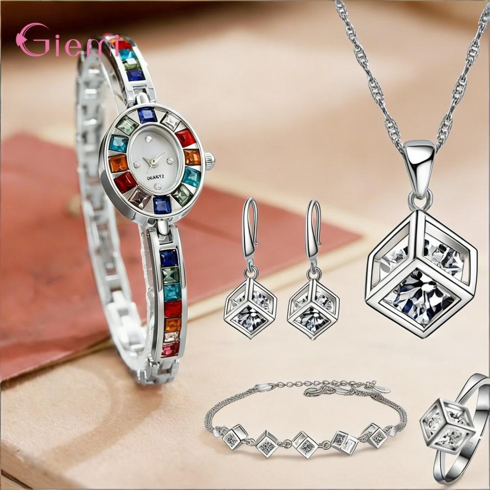 Pretty 925 Sterling Silver Geo - đánh giá và giá Best Jewelry Watches Women