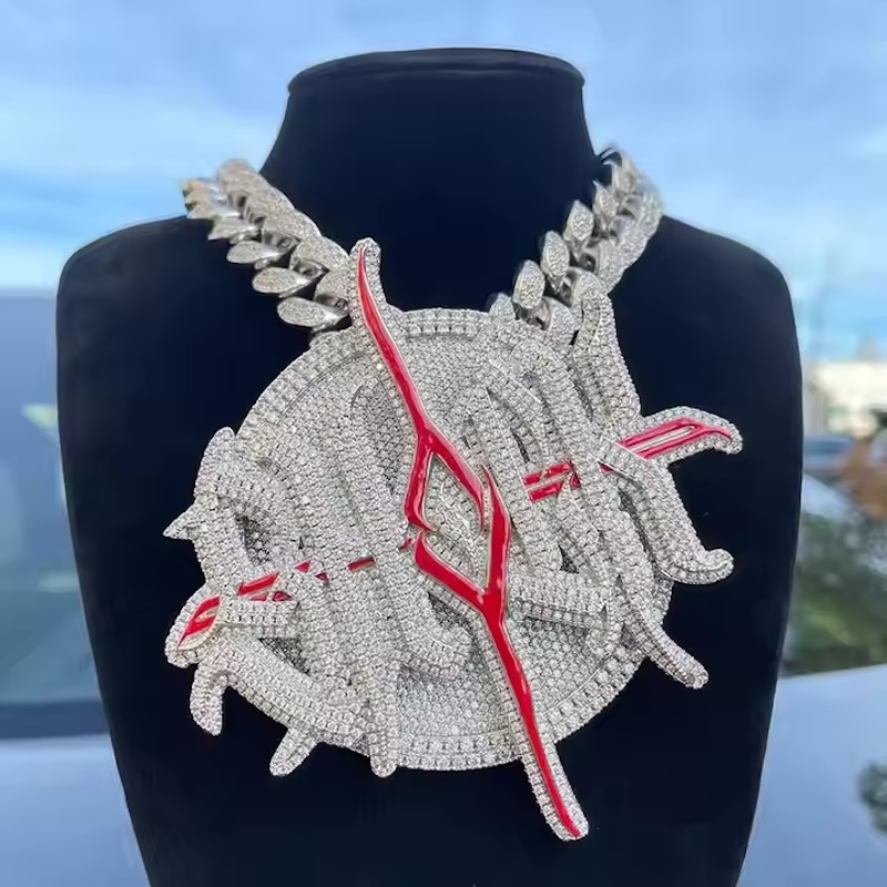 Custom White Gold Plating Ster - đánh giá và giá Hip Hop Chain Necklace
