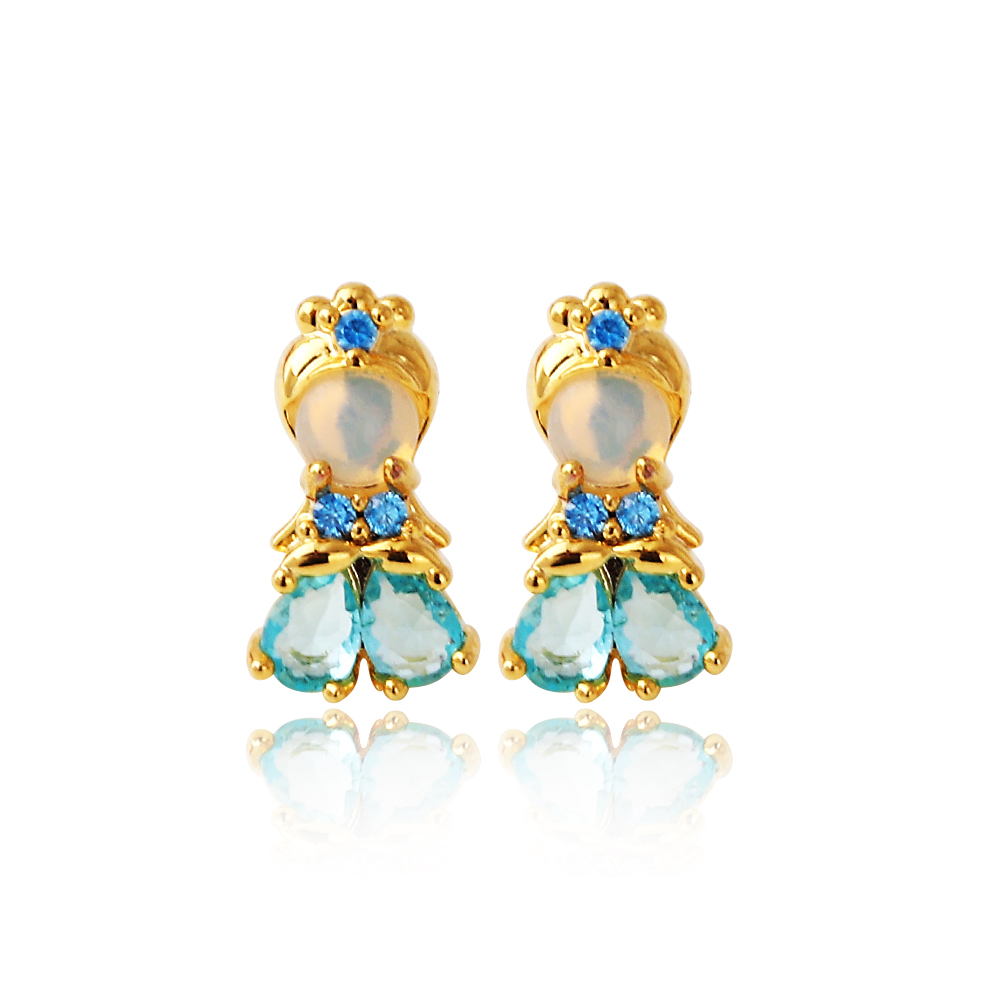 Lovely Pink Crystal Princess E - đánh giá và giá Opal Earrings Dangle