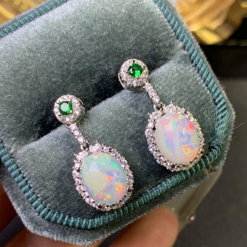 925 Sterling Silver Opal Earri - đánh giá và giá Opal Earrings Dangle