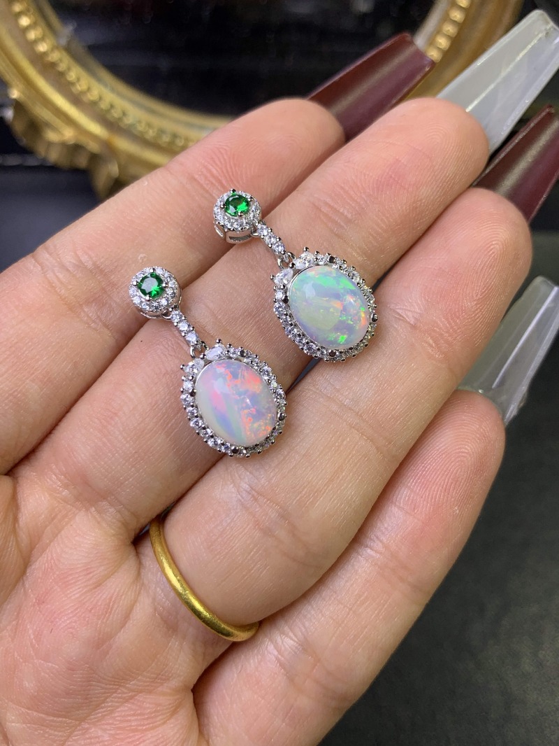 925 Sterling Silver Opal Earri - đánh giá và giá Opal Earrings Dangle