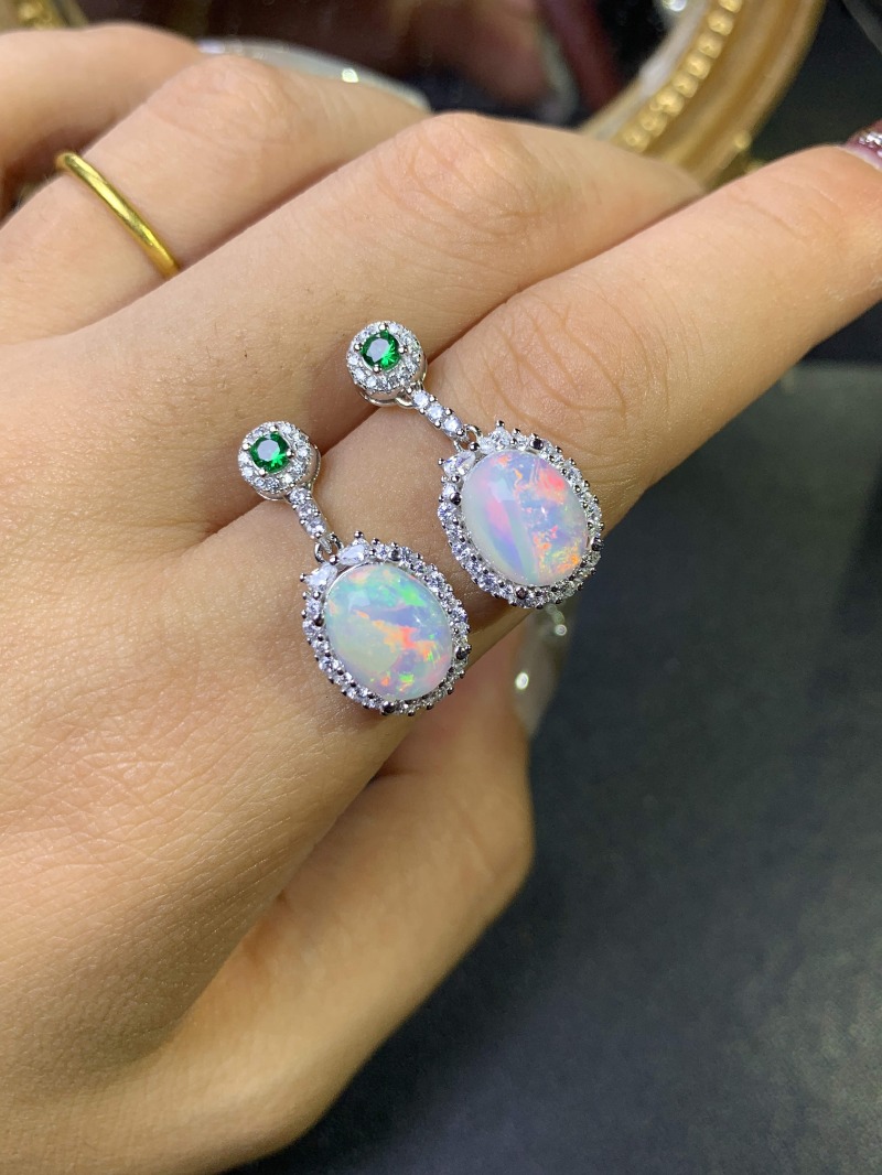 925 Sterling Silver Opal Earri - đánh giá và giá Opal Earrings Dangle