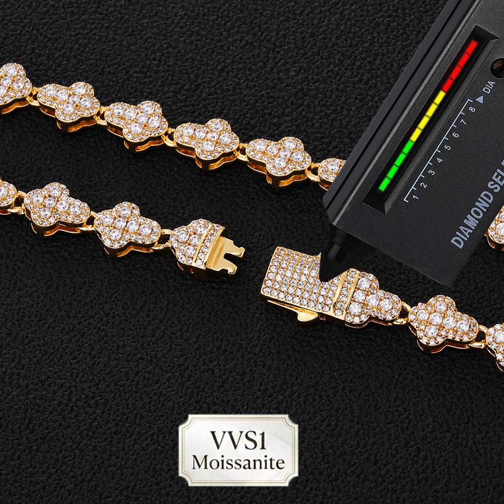 Nuoya Brass/925 VVS1 Moissanit - đánh giá và giá Hip Hop Chain Necklace