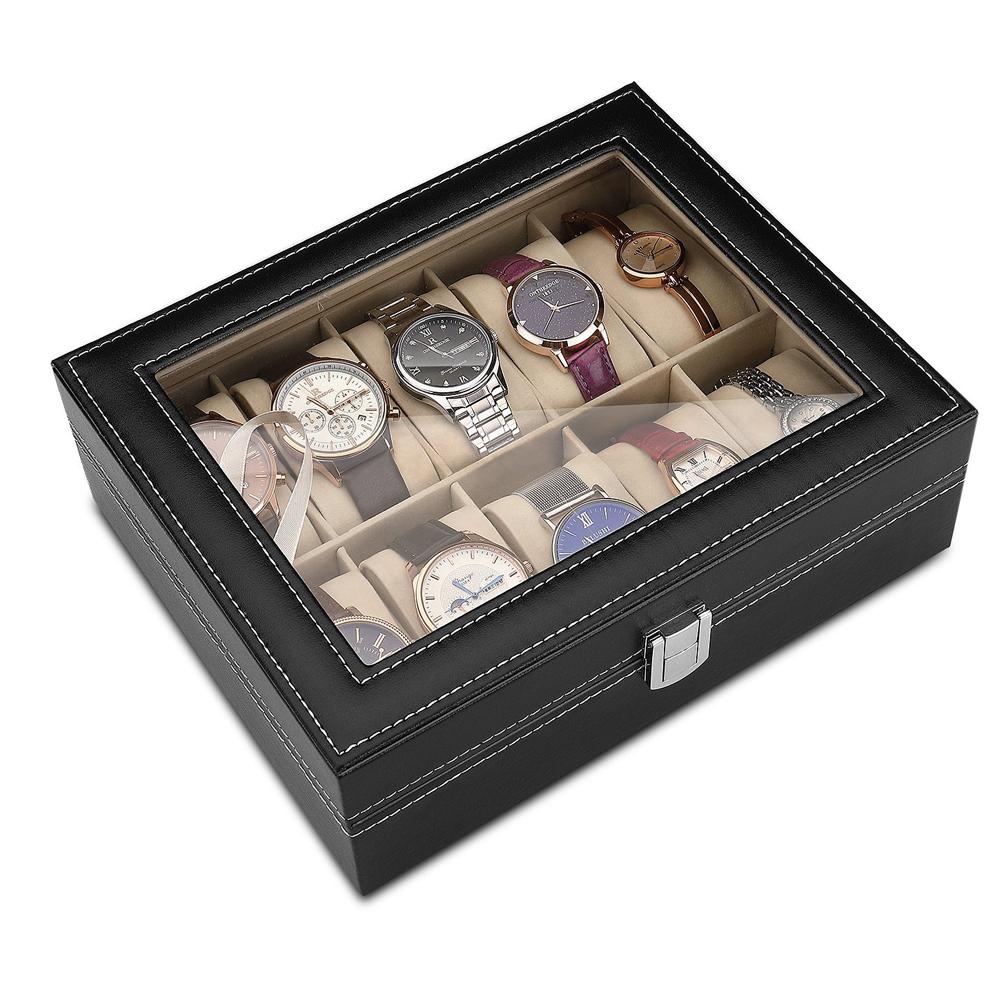 10-bit PU Leather Gray flannel - đánh giá và giá Best Jewelry Watches Women