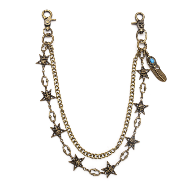 Hip Hop Punk Rock Metal Pants  - đánh giá và giá Hip Hop Chain Necklace