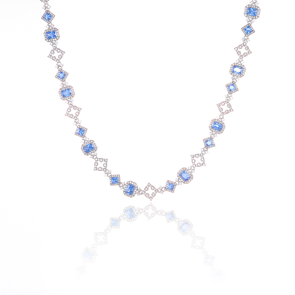 HHIOK New 11MM Blue Gemstone C - đánh giá và giá Hip Hop Chain Necklace