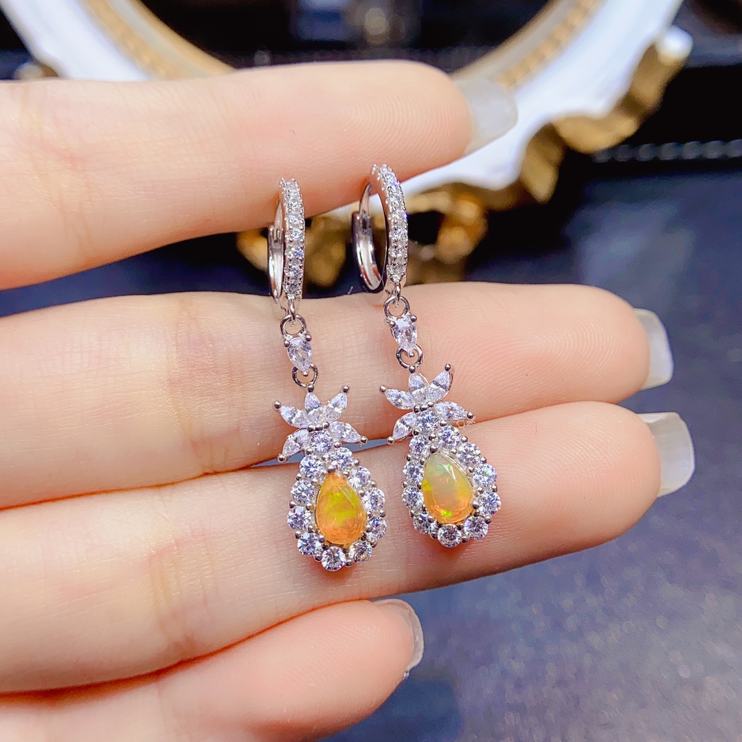 925 Sterling Silver Classical  - đánh giá và giá Opal Earrings Dangle
