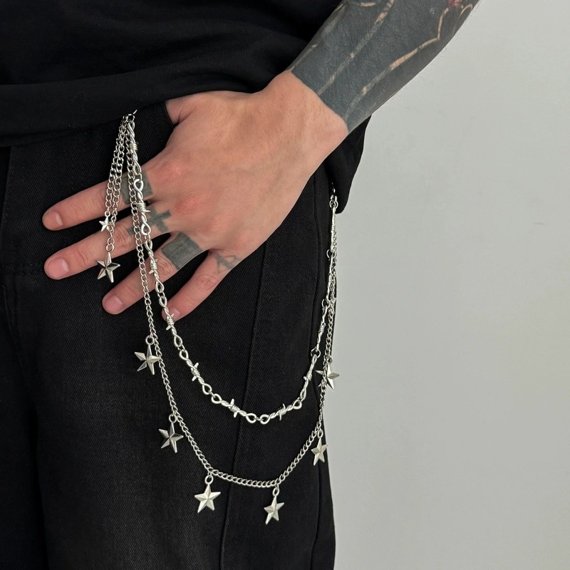 Men Women Hip Hop Double Layer - đánh giá và giá Hip Hop Chain Necklace