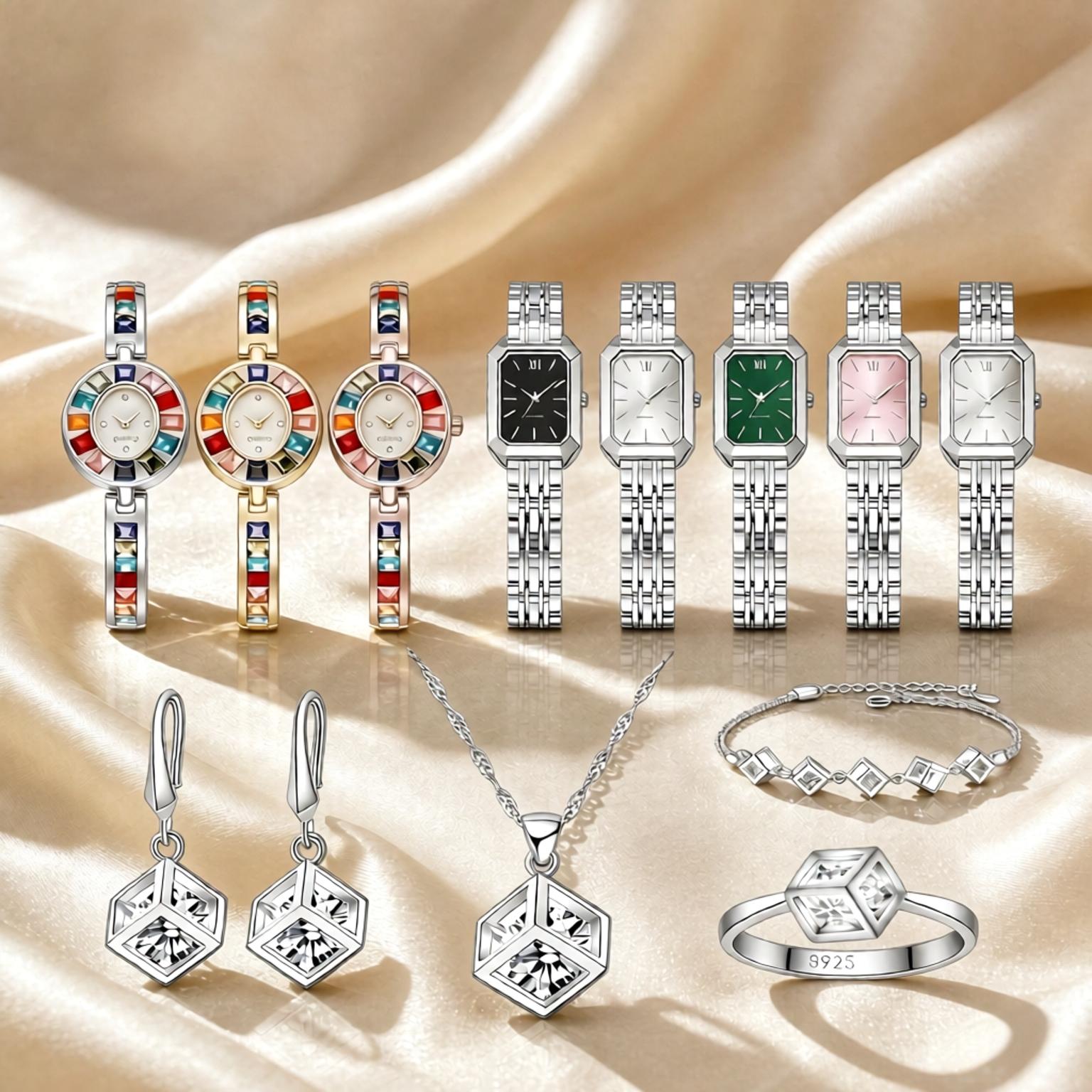 Luxury 925 Sterling Silver Geo - đánh giá và giá Best Jewelry Watches Women