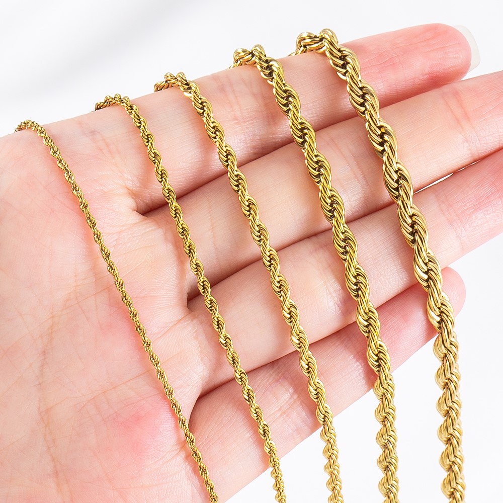 0.5/1 Meter Stainless Steel Tw - đánh giá và giá Hip Hop Chain Necklace