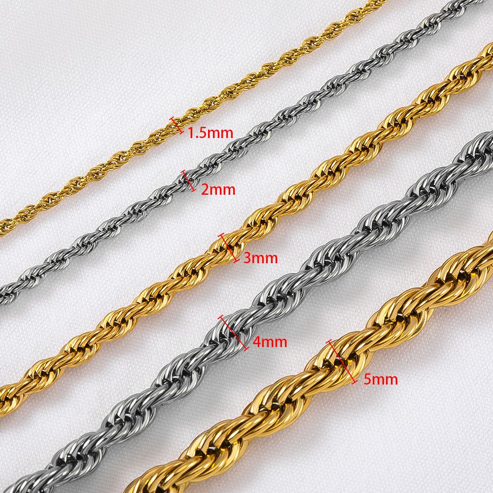 0.5/1 Meter Stainless Steel Tw - đánh giá và giá Hip Hop Chain Necklace