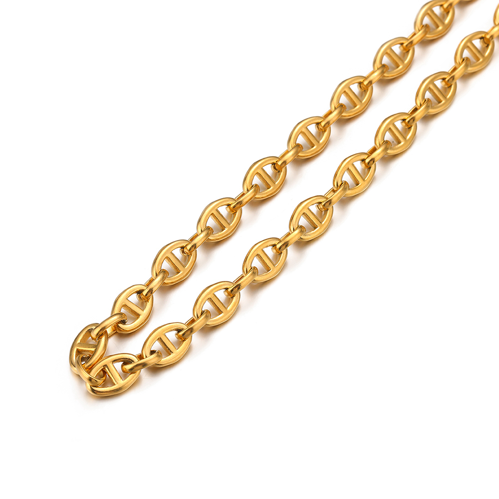 1 Meter Stainless Steel Coffee - đánh giá và giá Hip Hop Chain Necklace
