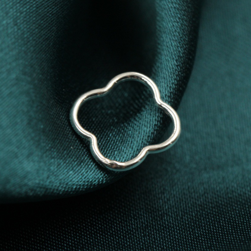 10mm Four-Leaf Clover Jump Rin - đánh giá và giá Sterling Silver Ring