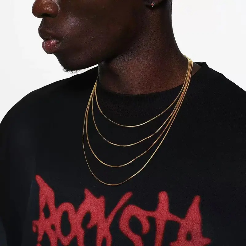 B&C 1.2mm Gold Color Stainless - đánh giá và giá Hip Hop Chain Necklace
