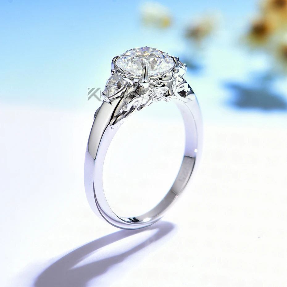 7.5MM Round D VVS1 Lion Solita - đánh giá và giá Sterling Silver Ring