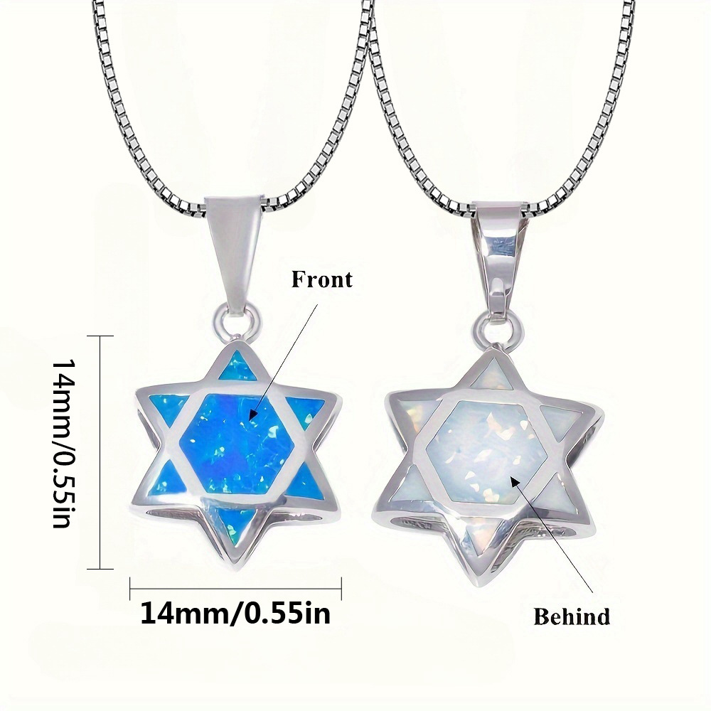 Star of David Opal Pendant Nec - đánh giá và giá Jewelry & Watches Store