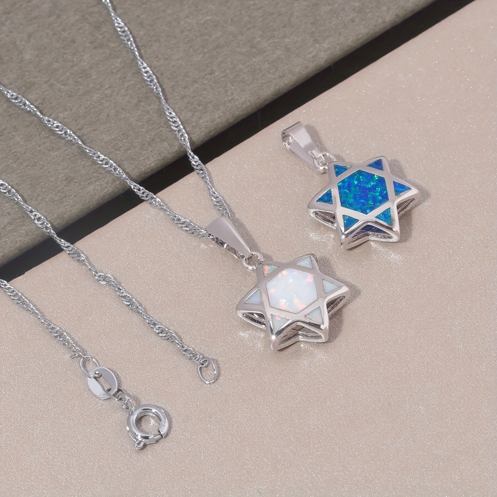 Star of David Opal Pendant Nec - đánh giá và giá Jewelry & Watches Store
