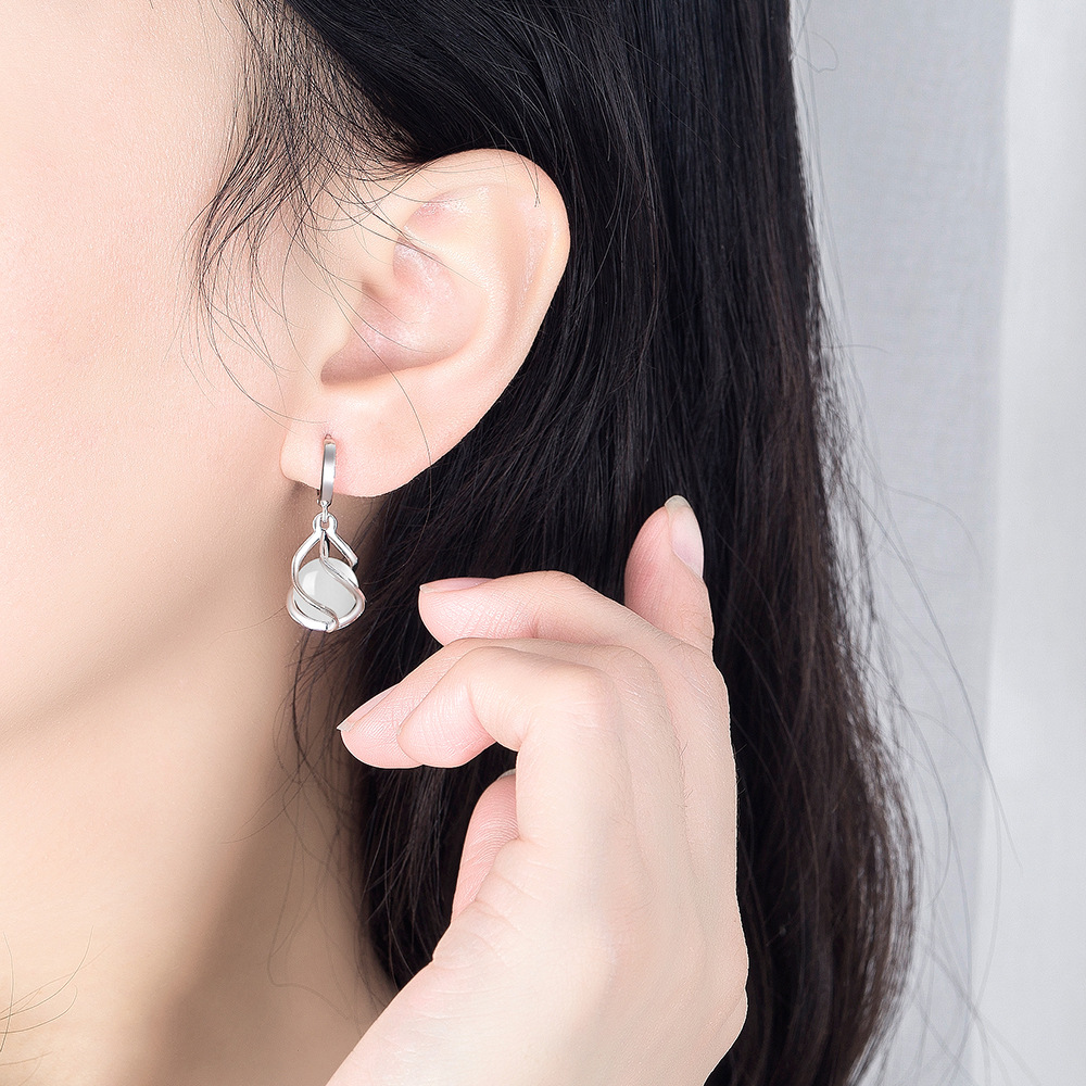 Mới Bạc 925 Bông Tai Nữ Mặt Dâ - đánh giá và giá Opal Earrings Dangle