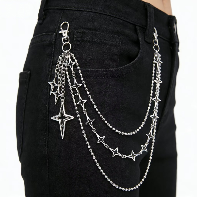 Women Punk Hip Hop Multilayer  - đánh giá và giá Hip Hop Chain Necklace