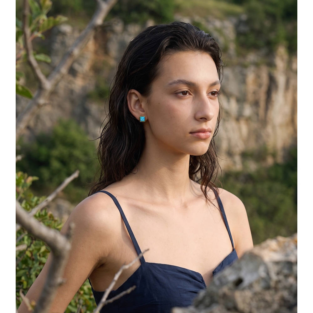 Yhpup 2026 Stainless Steel Squ - đánh giá và giá Opal Earrings Dangle
