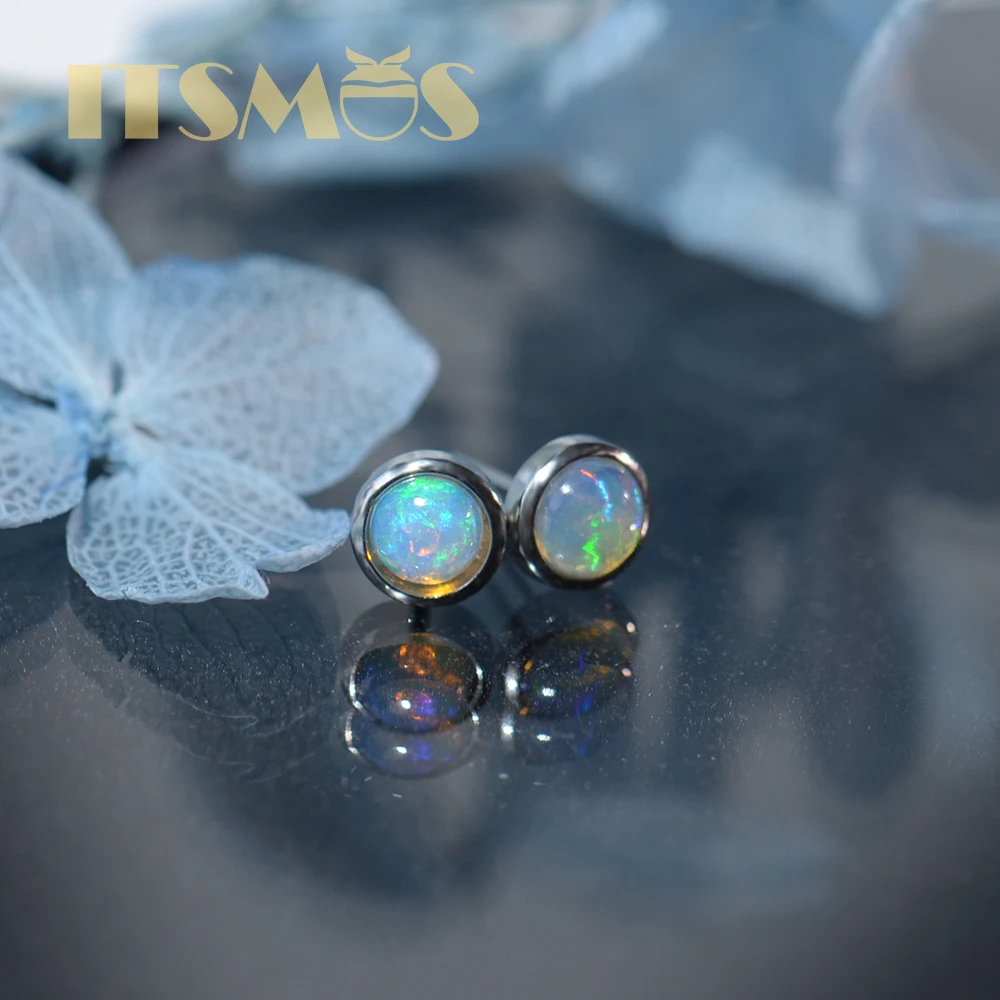 ITSMOS Natural Gemstone Opal 6 - đánh giá và giá Opal Earrings Dangle