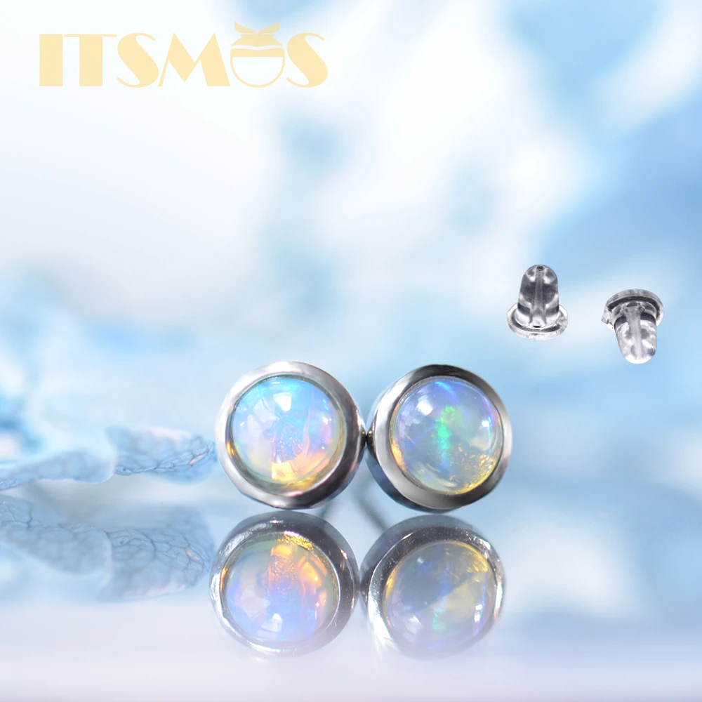 ITSMOS Natural Gemstone Opal 6 - đánh giá và giá Opal Earrings Dangle