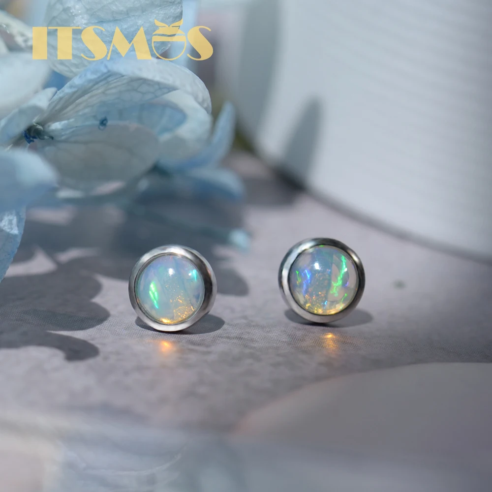 ITSMOS Natural Gemstone Opal 6 - đánh giá và giá Opal Earrings Dangle