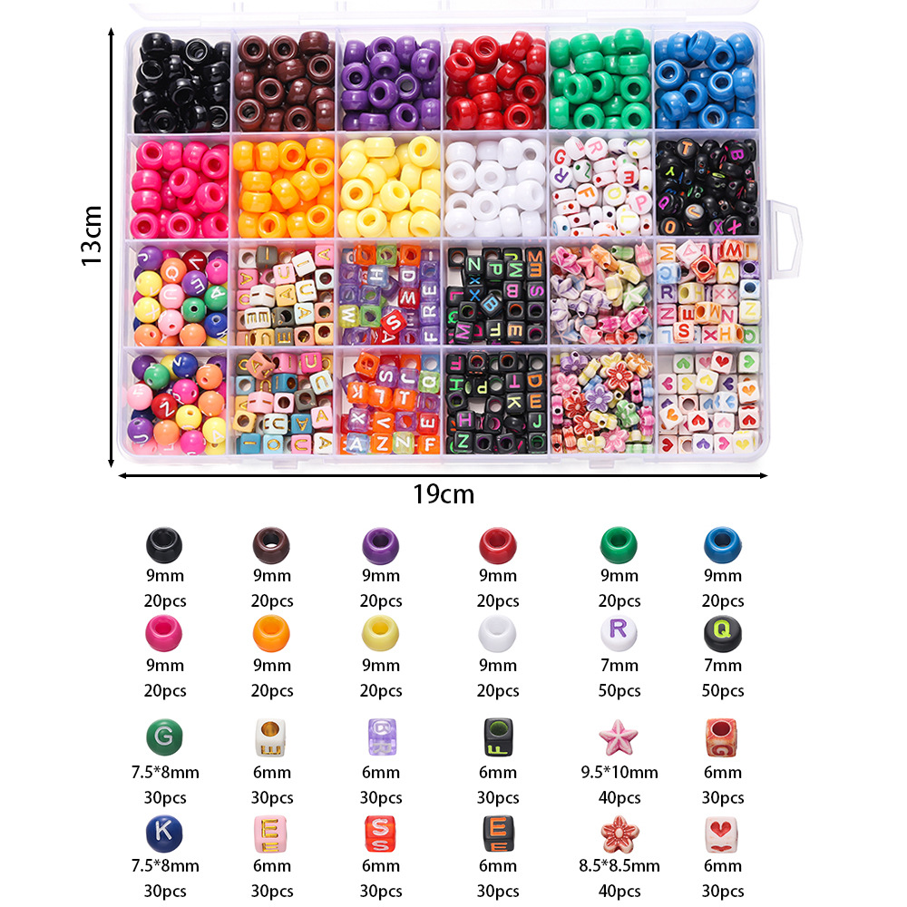 1 Box Colorful Acrylic Pony Be - đánh giá và giá Jewelry Quotes