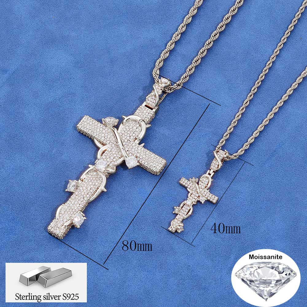 NUOYA Luxury Moissanite 925 St - đánh giá và giá Hip Hop Chain Necklace