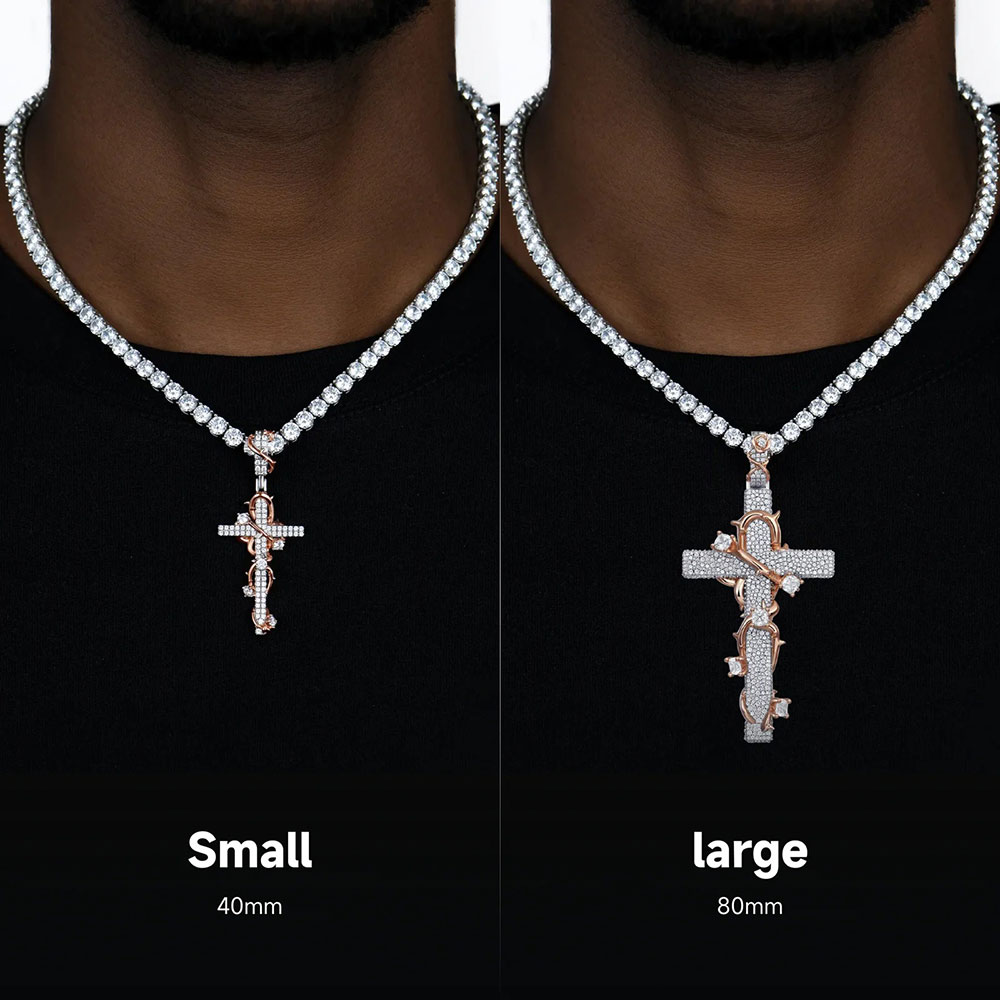 NUOYA Luxury Moissanite 925 St - đánh giá và giá Hip Hop Chain Necklace